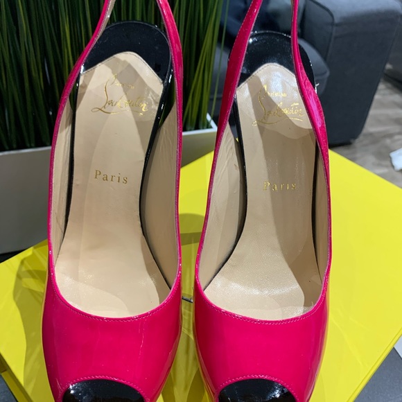 Christian louboutin lady peep toe colorblock - Picture 2 of 5